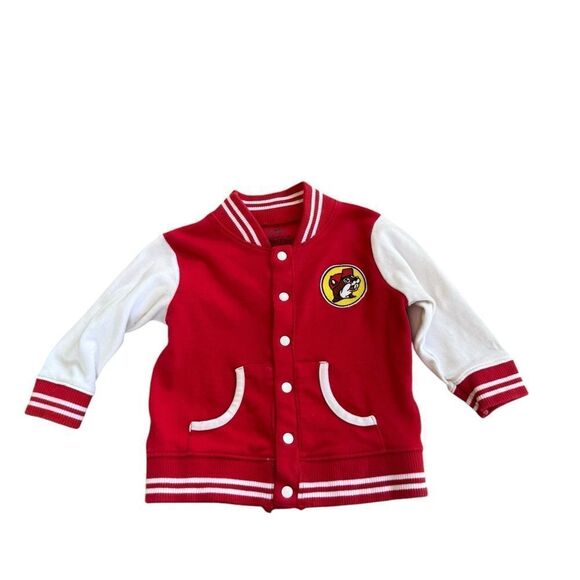 Buc-ee's Baby toddler infant Boys Girls Varsity Jacket Bomber Coat 12M - Picture 1 of 3